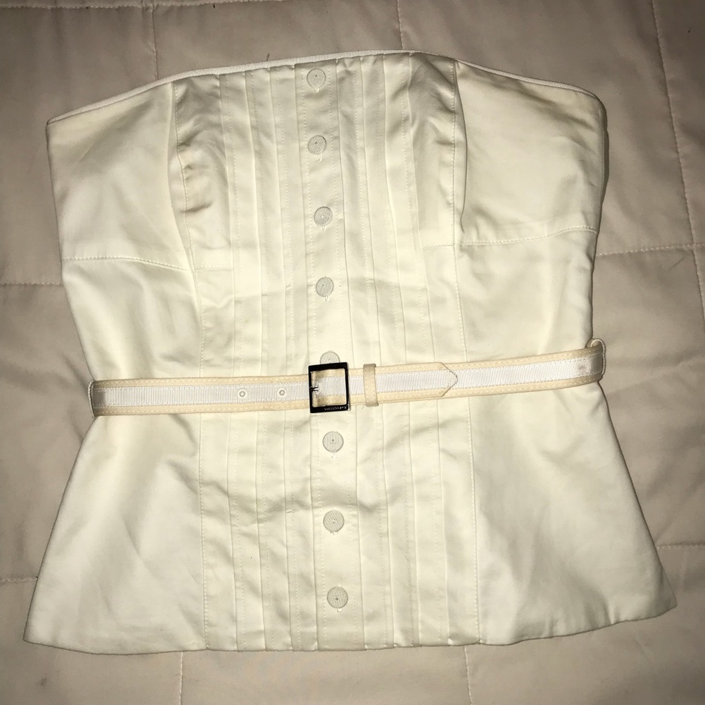 WHITE HOUSE BLACK MARKET white tube top